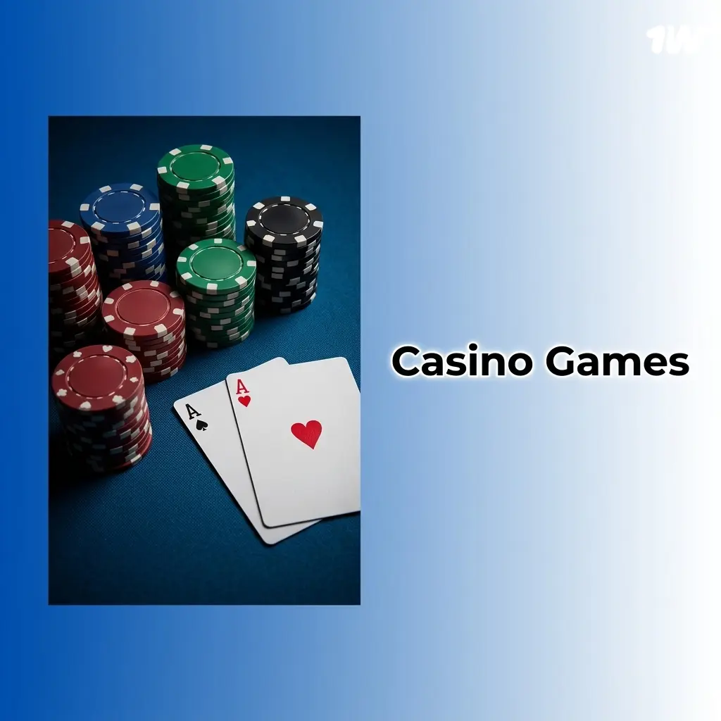 1w Casino lobby showcasing diverse game categories including slots, live dealer tables, crash games, and jackpot titles