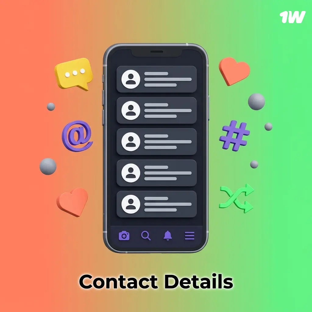 1w casino 24/7 customer support channels including live chat, email, Telegram, and social media contact options