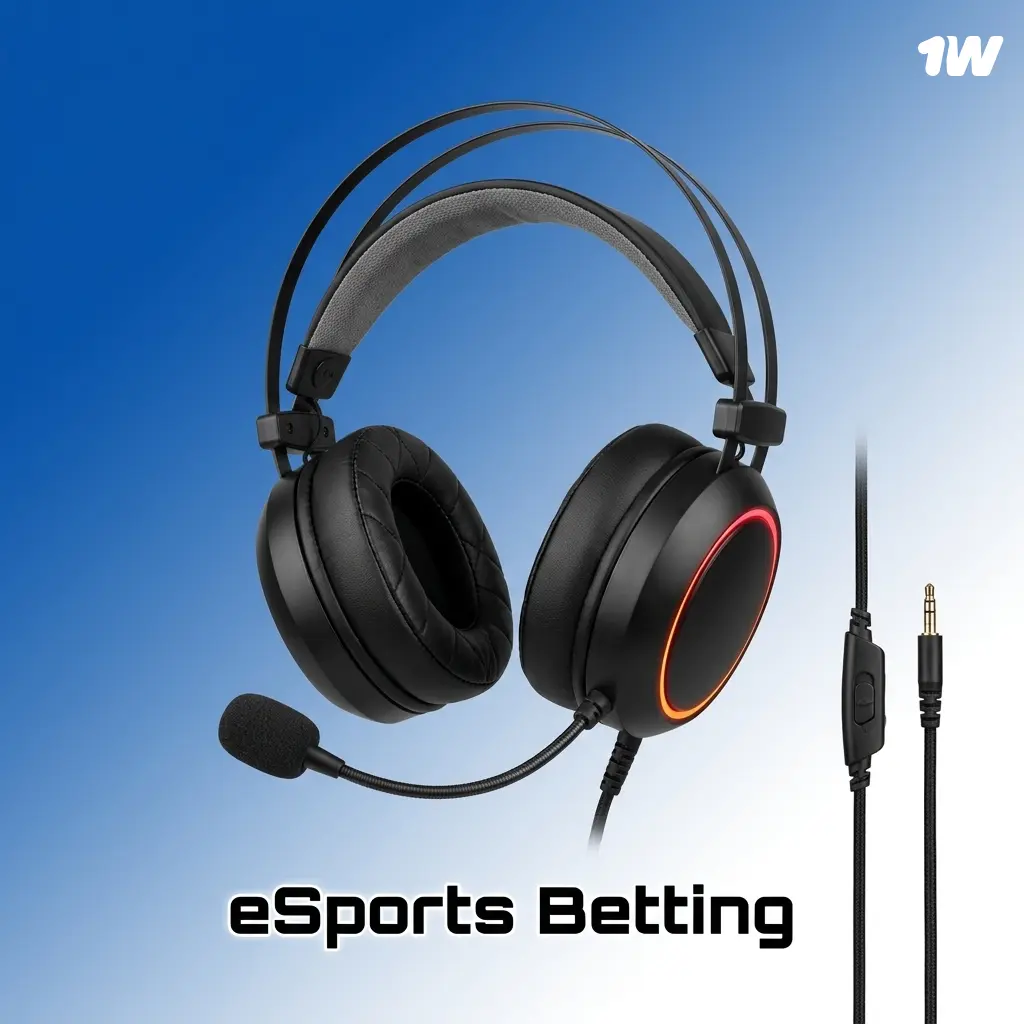 1win eSports betting lobby showing Dota 2, CS2, LoL, Valorant, and StarCraft markets for major tournaments