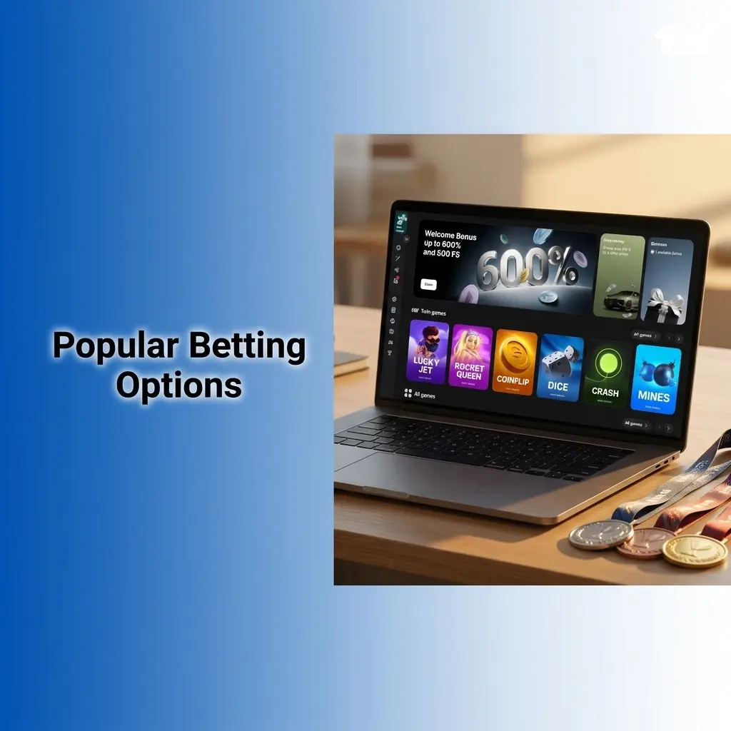 1xBet betting options including live betting, pre-game lines, and multi live accumulator wagering formats