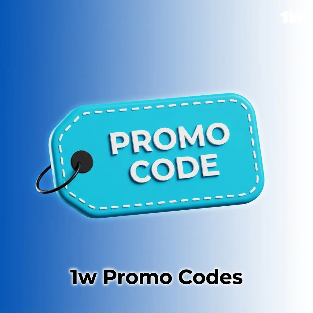 1w promo codes entry guide at cashier showing bonus codes BONUS600, SPORT1W, and RELOAD1W for 2026 promotions