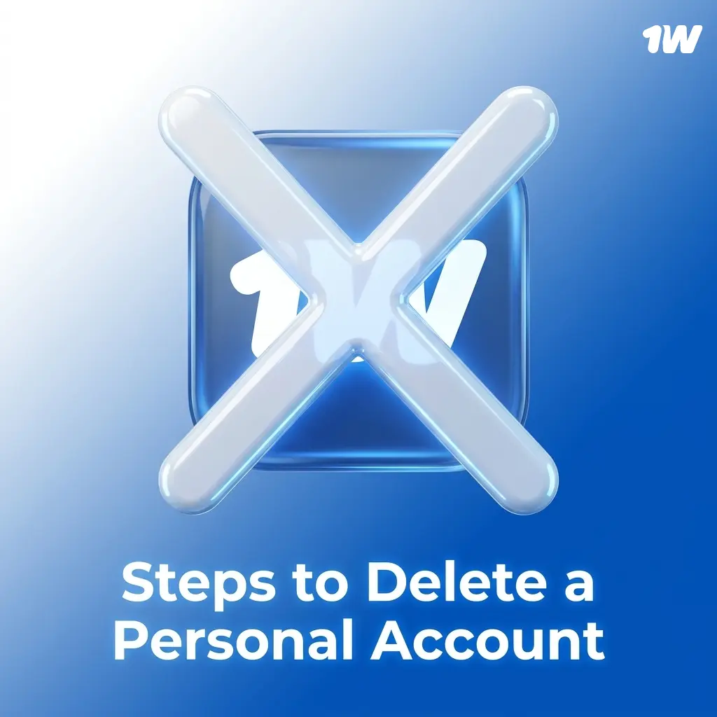 Steps to permanently delete a 1w account by contacting support, verifying identity, withdrawing funds, and confirming closure