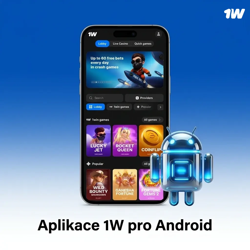 Aplikace 1w pro Android ke stažení zdarma – plný přístup ke všem funkcím platformy v telefonu