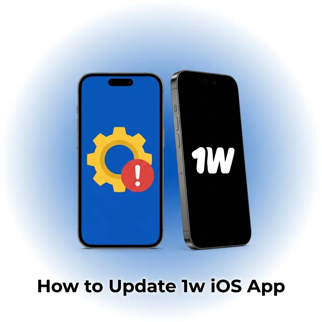 Step-by-step guide to update 1w iOS PWA app via Safari, including cache clearing and reinstallation instructions