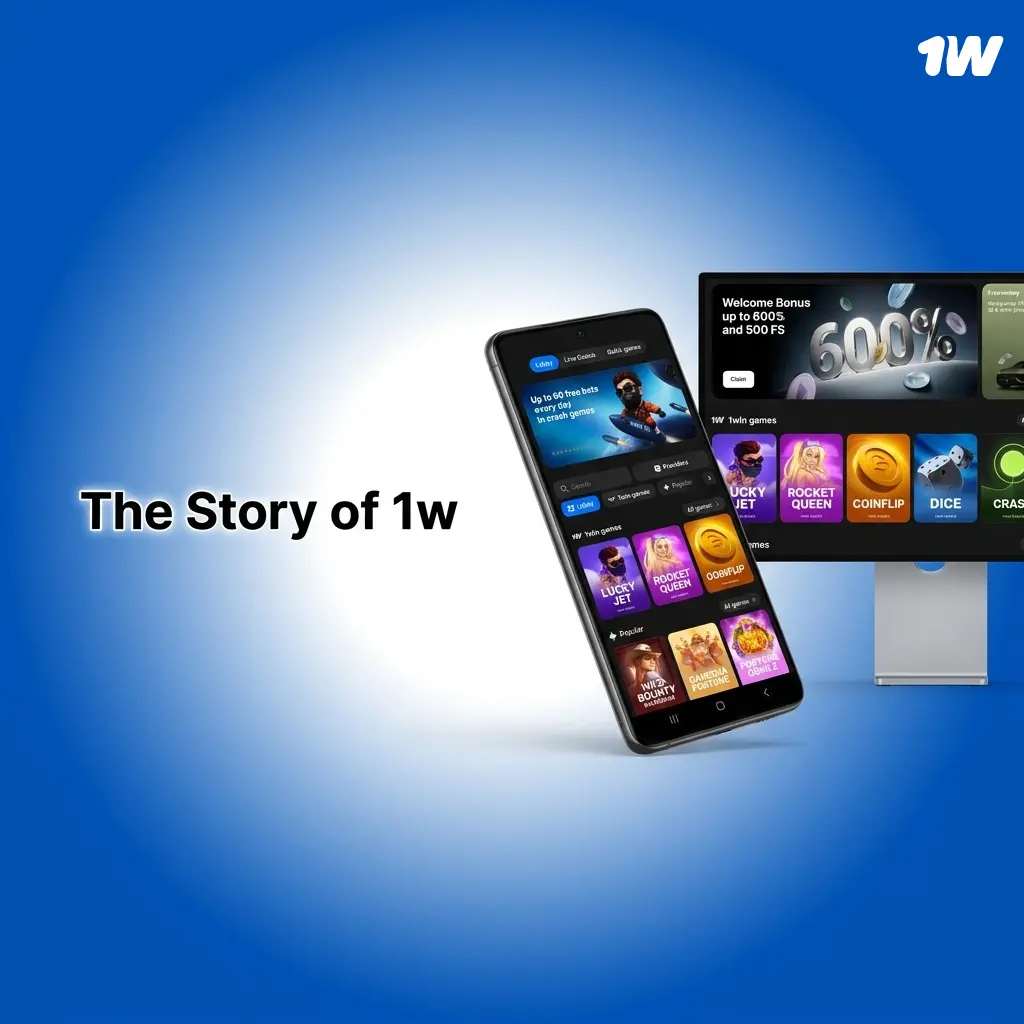 1w online betting platform founded in 2020, licensed by Curacao, offering sportsbook and casino gaming globally